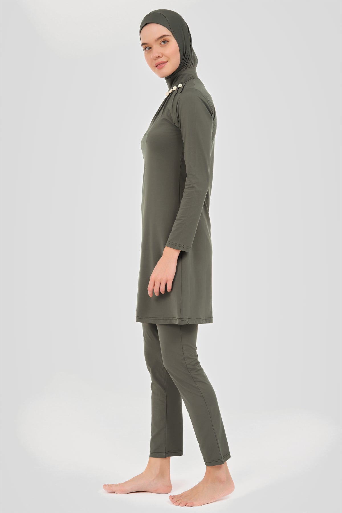 Olive Pearl Modest Swimwear