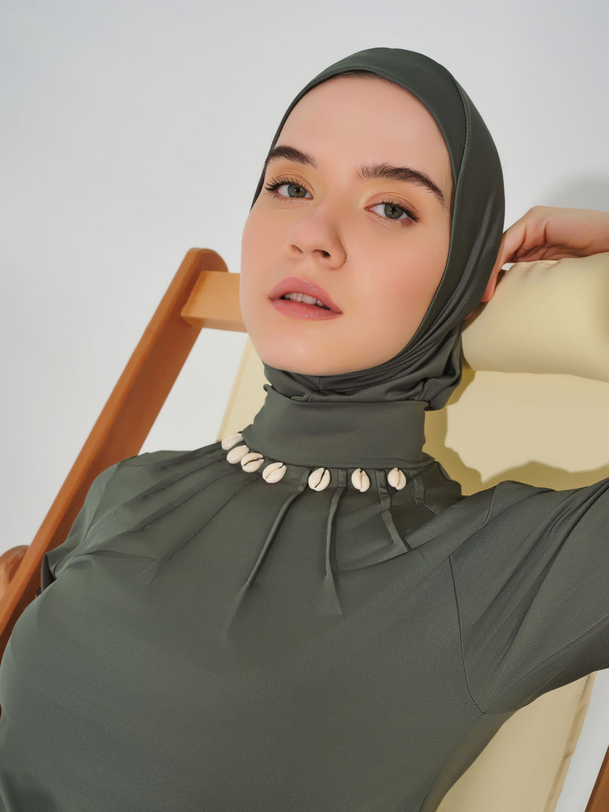 Olive Pearl Modest Swimwear