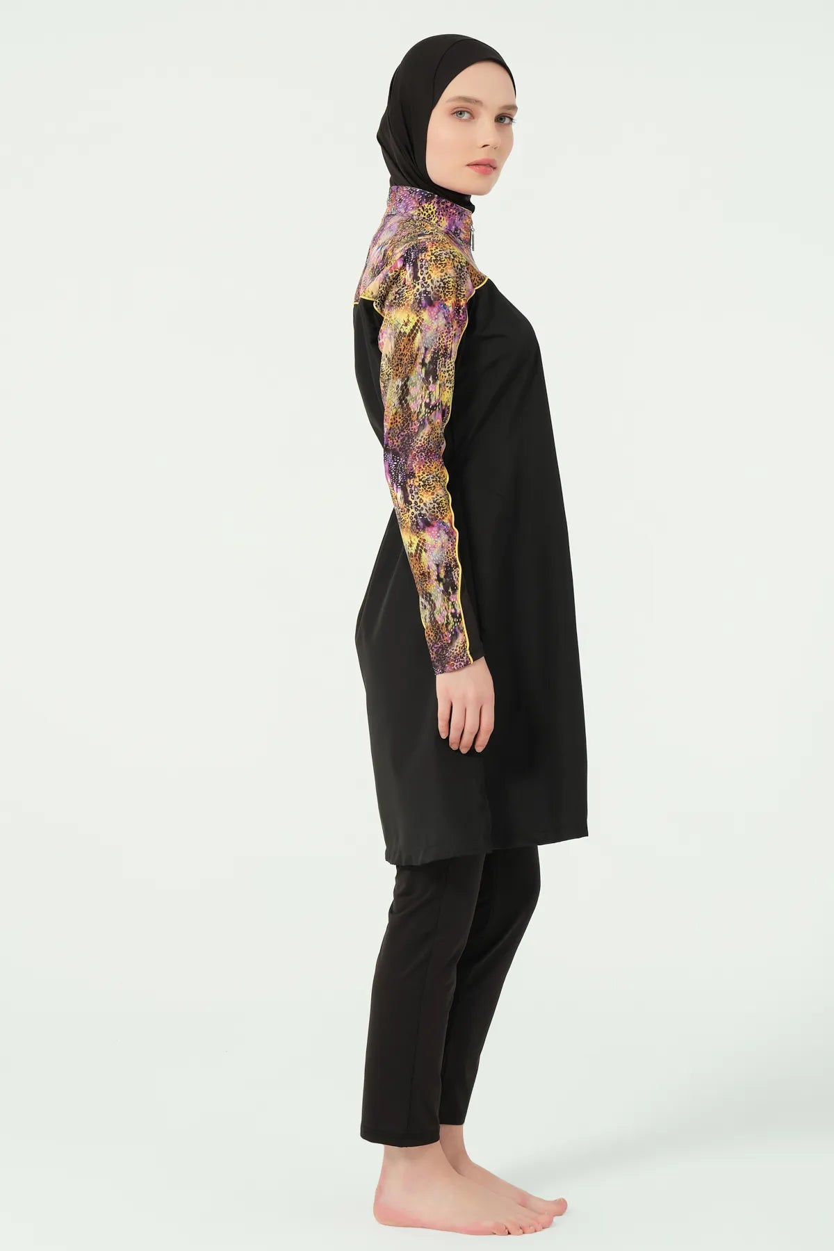 Animal Print Accented Burkini