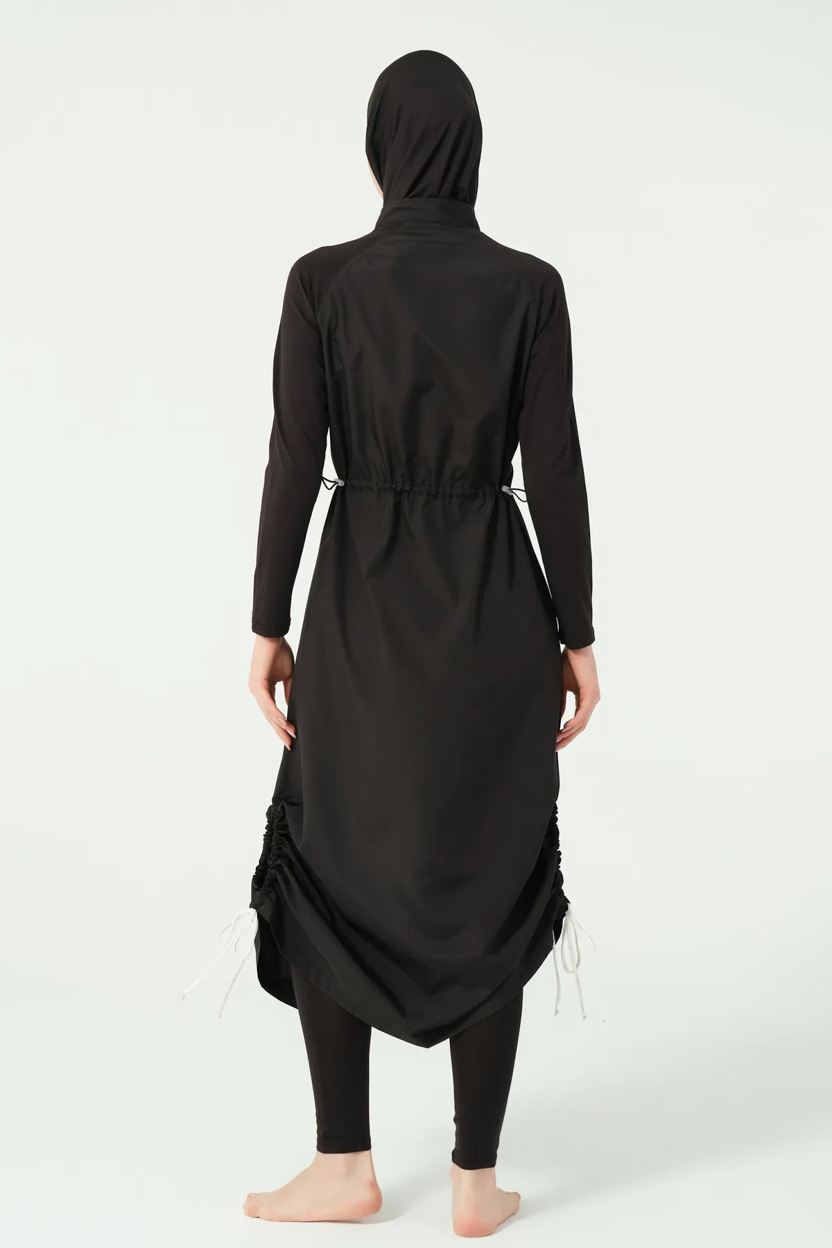 Elegant Black Full-Coverage Burkini