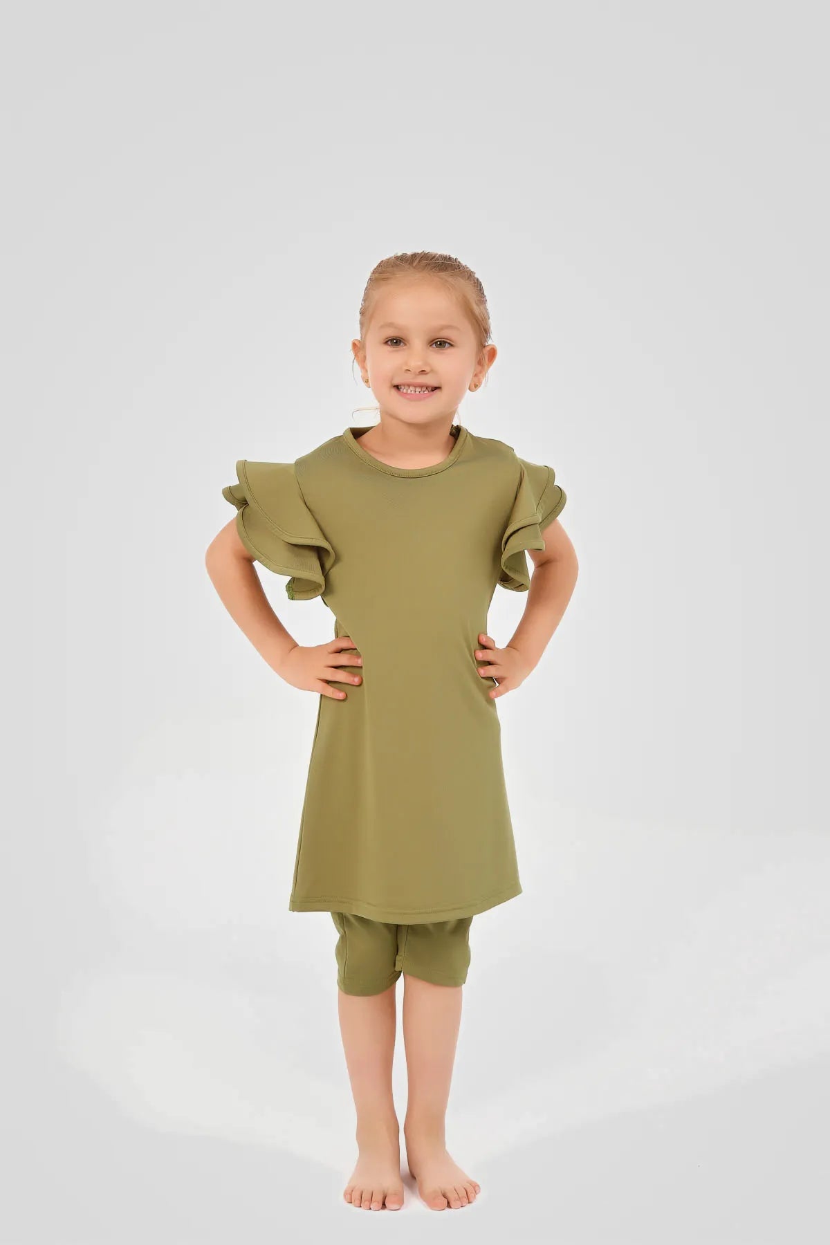 Modest Kids Swimwear Olive Green