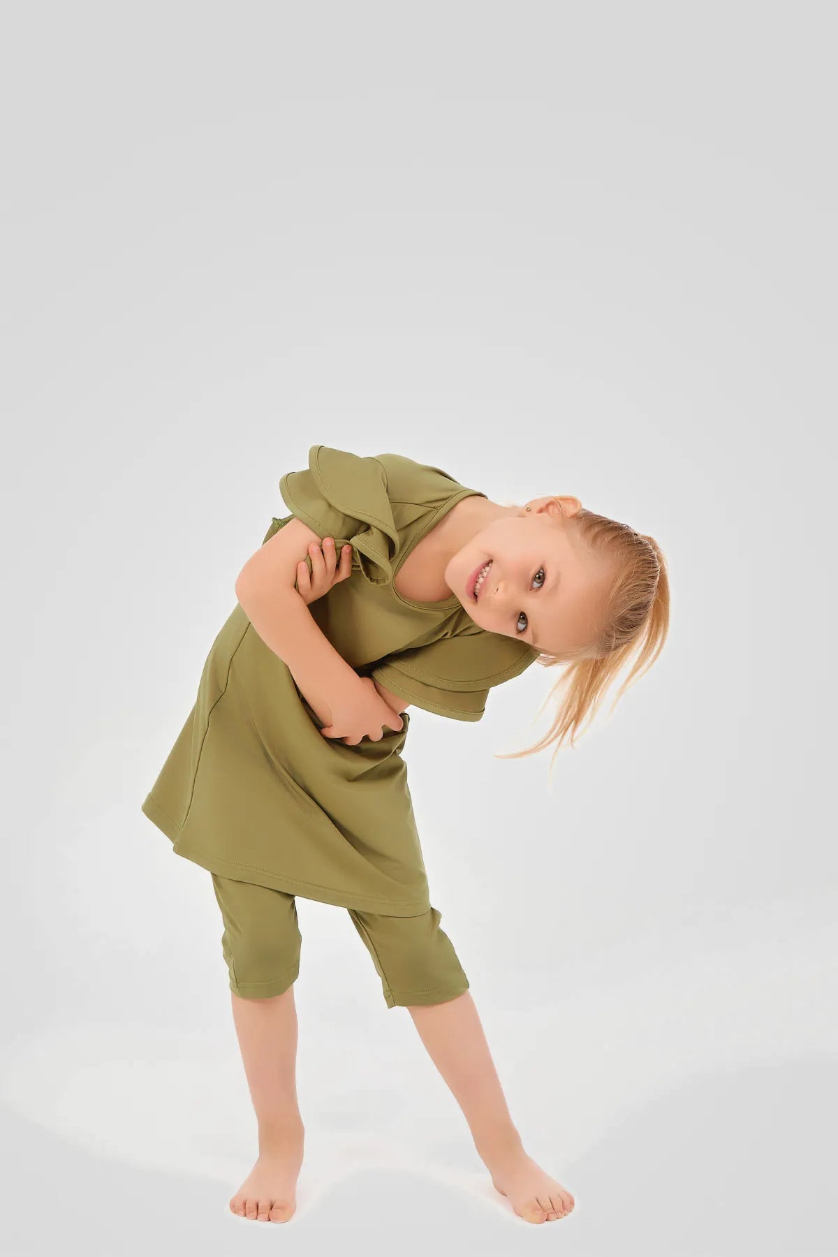 Modest Kids Swimwear Olive Green