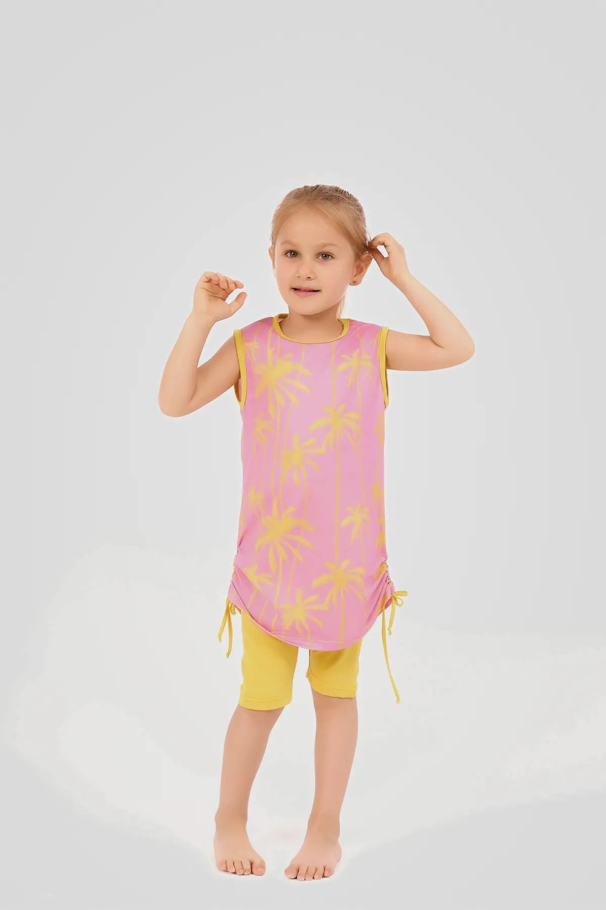 Modest Kids Swimwear Palm Print