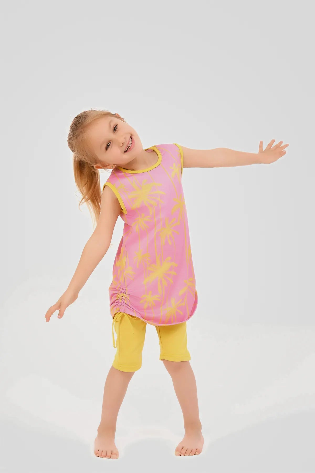 Modest Kids Swimwear Palm Print