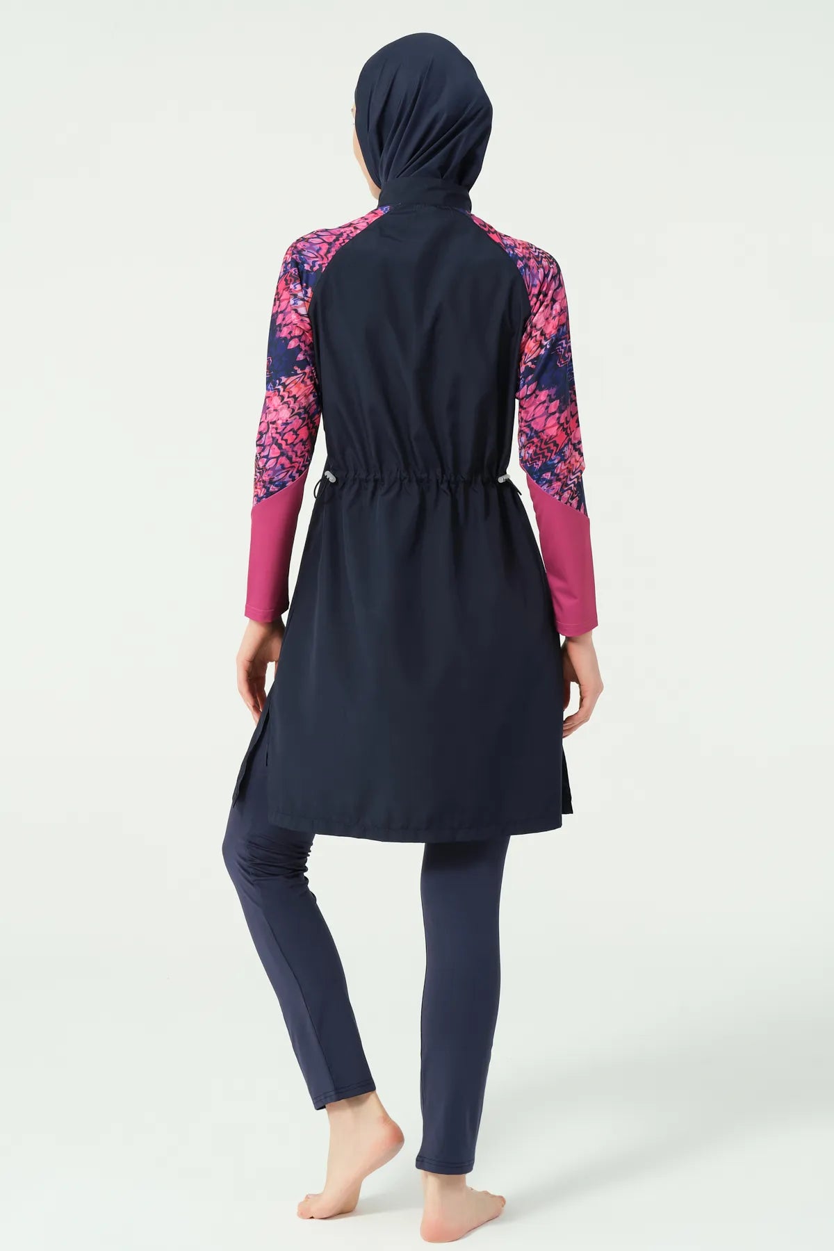 Navy Snakeskin Accented Burkini