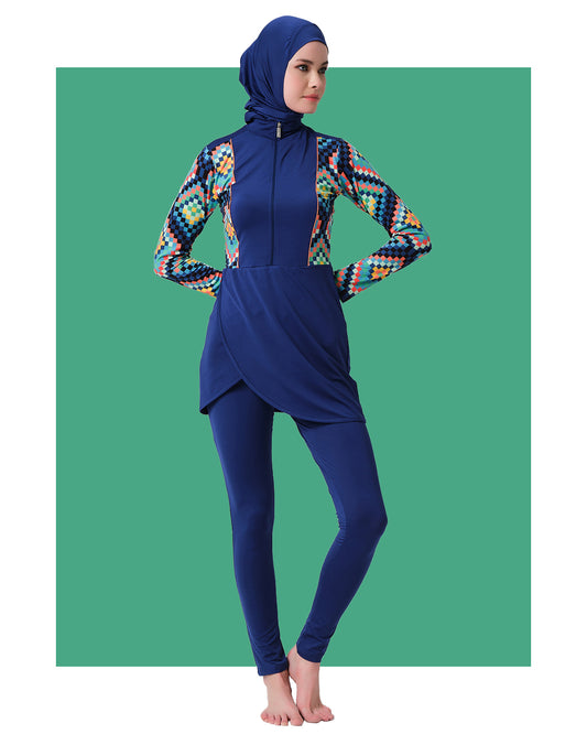 Lycra Fabric Printed Burkini Set