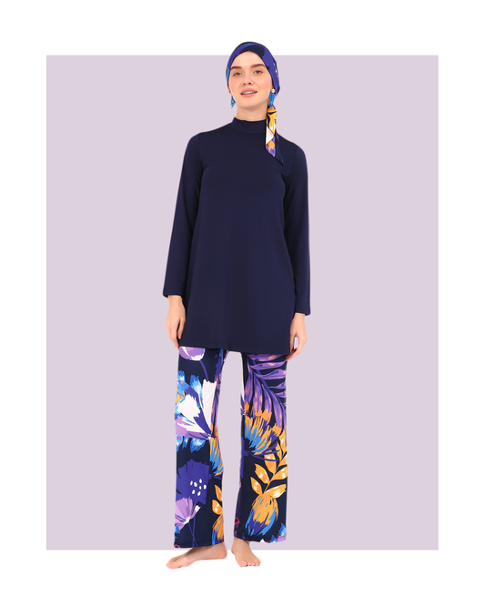 Lycra Fabric Printed Burkini Set