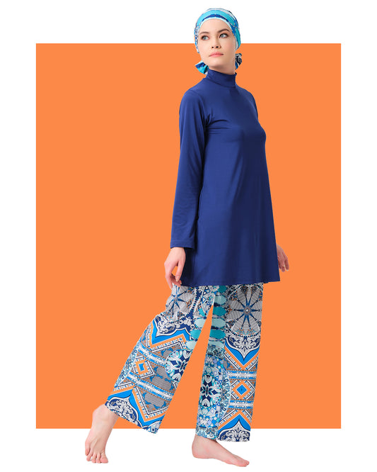 Lycra Fabric Printed Burkini Set