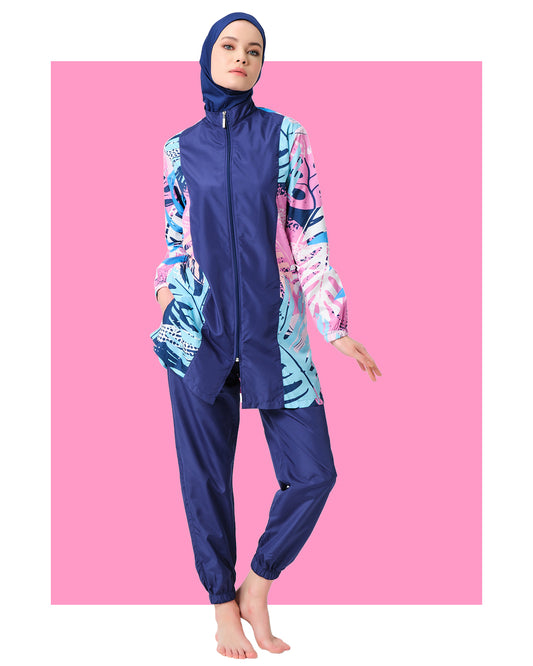 Tropical Print Parachute  Burkini