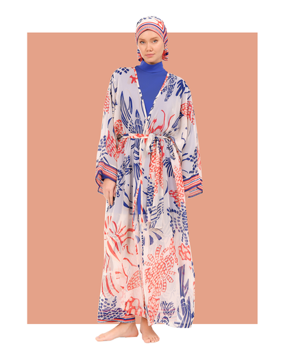 Lycra Fabric Printed Burkini & Kimono