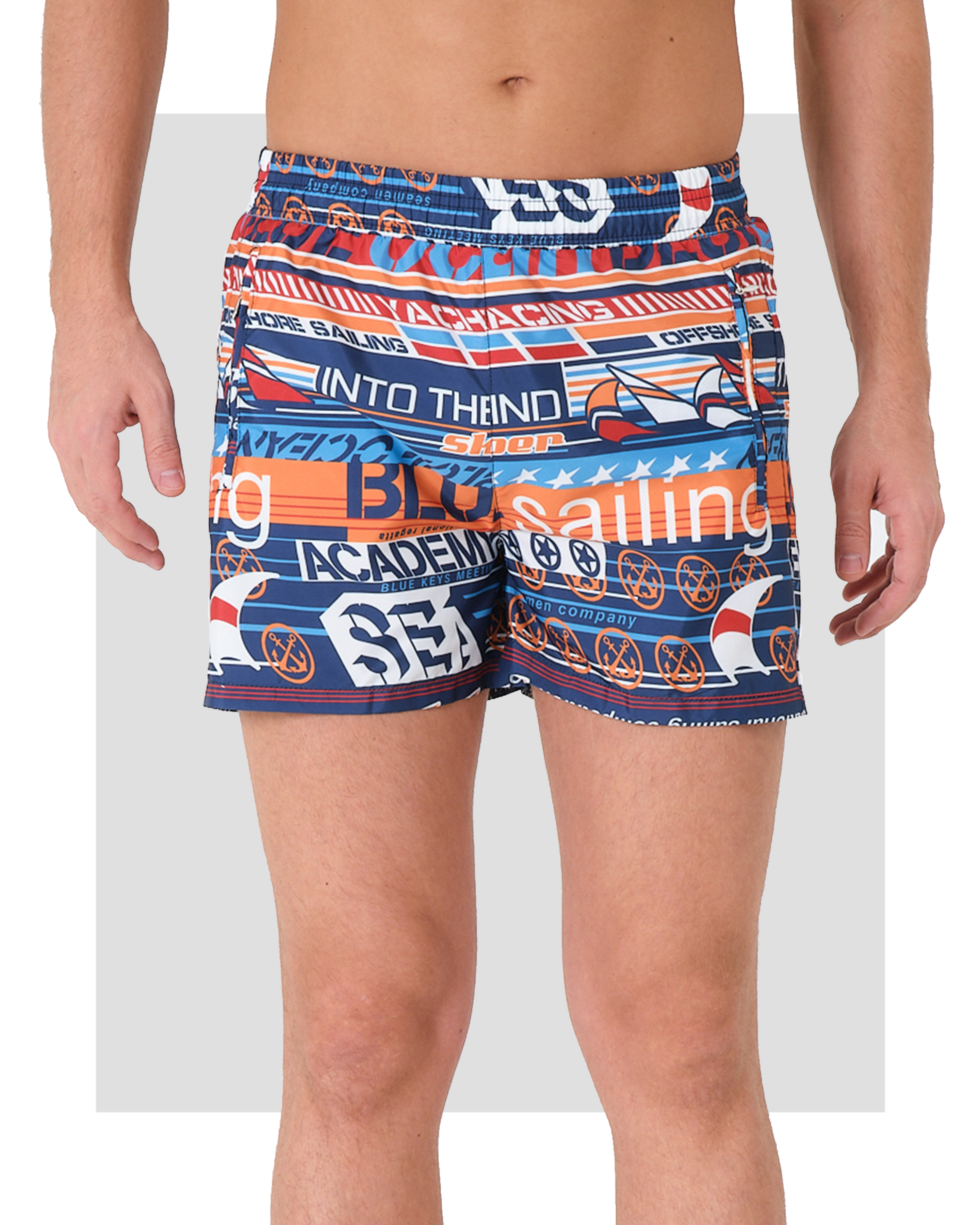 Sailing Print Men's Swim Shorts