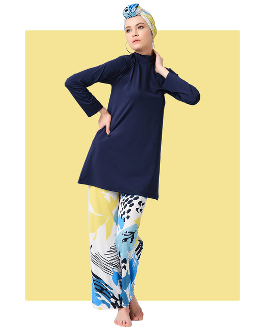 Lycra Fabric Printed Burkini Set