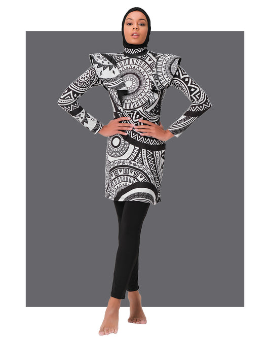 Lycra Fabric Printed Burkini Set