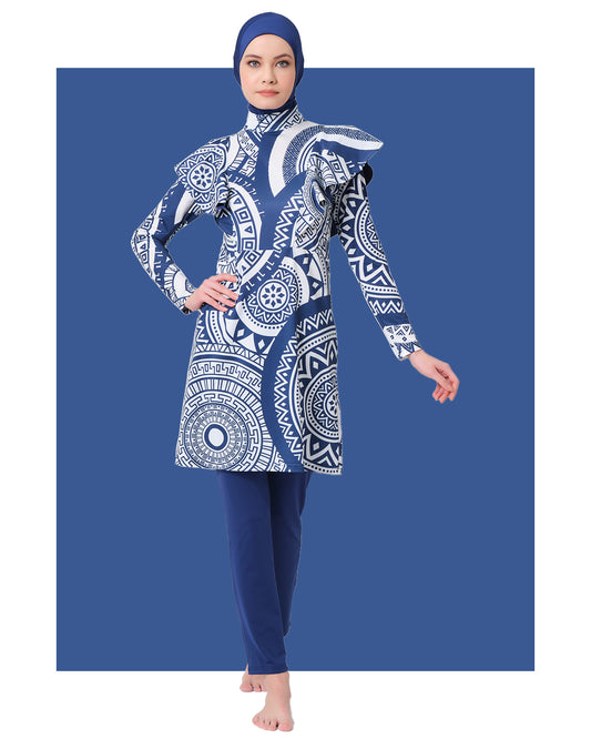 Lycra Fabric Printed Burkini Set