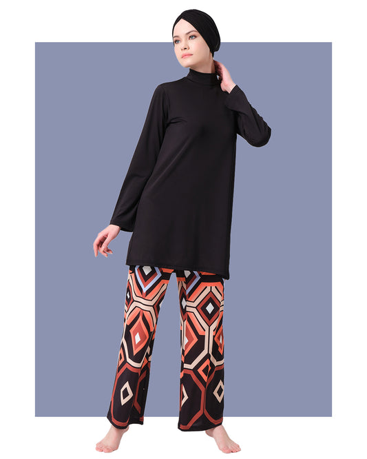 Lycra Fabric Printed Burkini Set