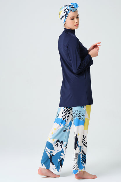 Lycra Fabric Printed Burkini Set