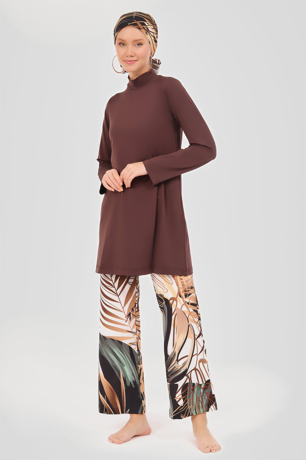 Desert Mirage Rich Brown Modest Swimwear
