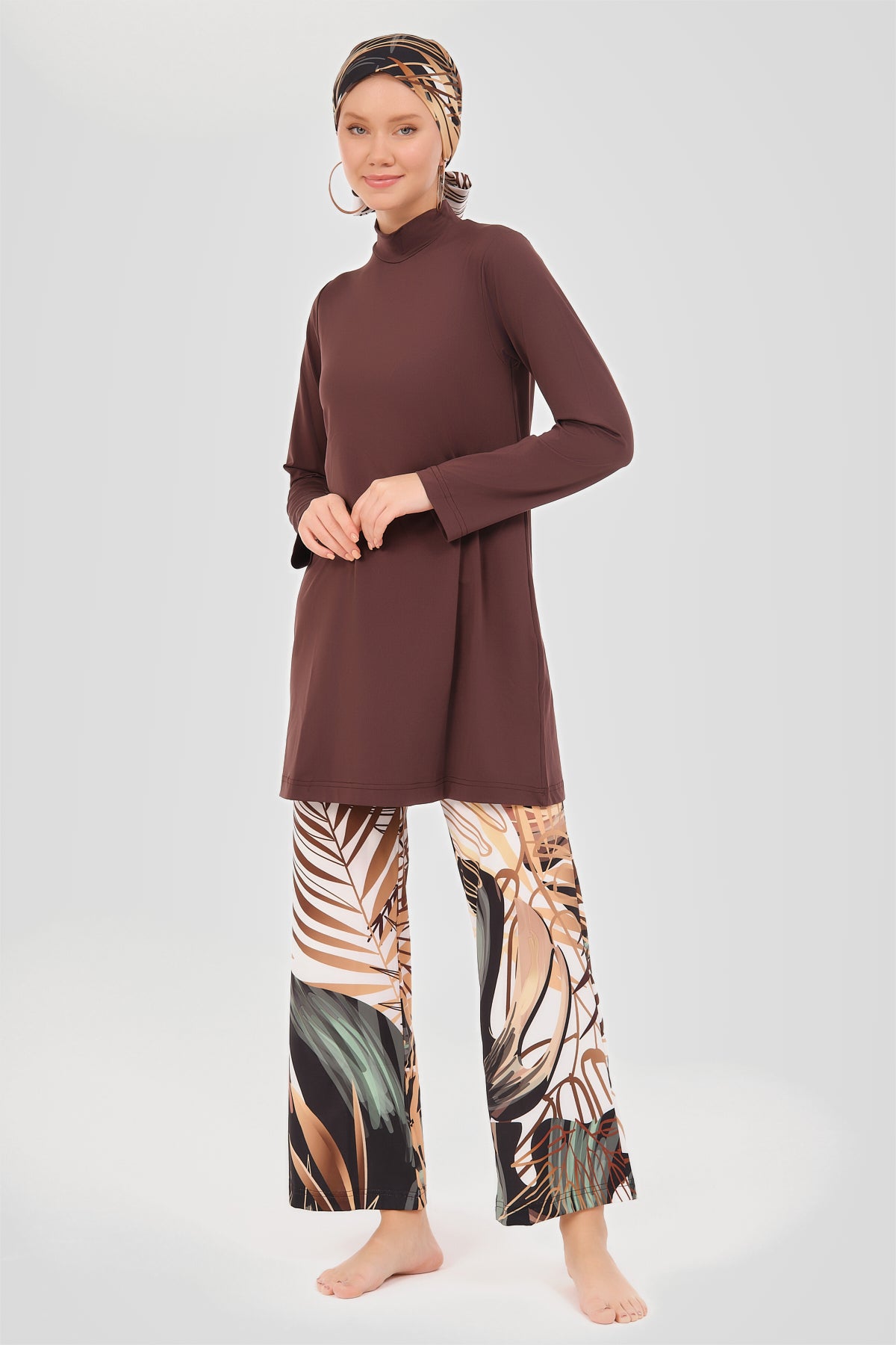 Desert Mirage Rich Brown Modest Swimwear
