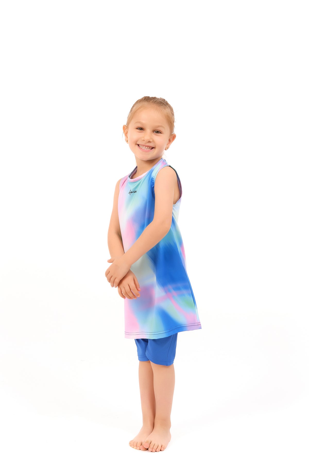 Modest Kids Swimwear Tie-Dye Print