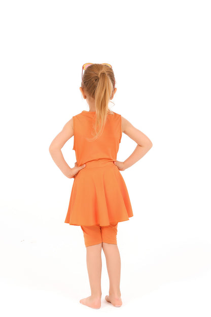 Modest Kids Swimwear Orange