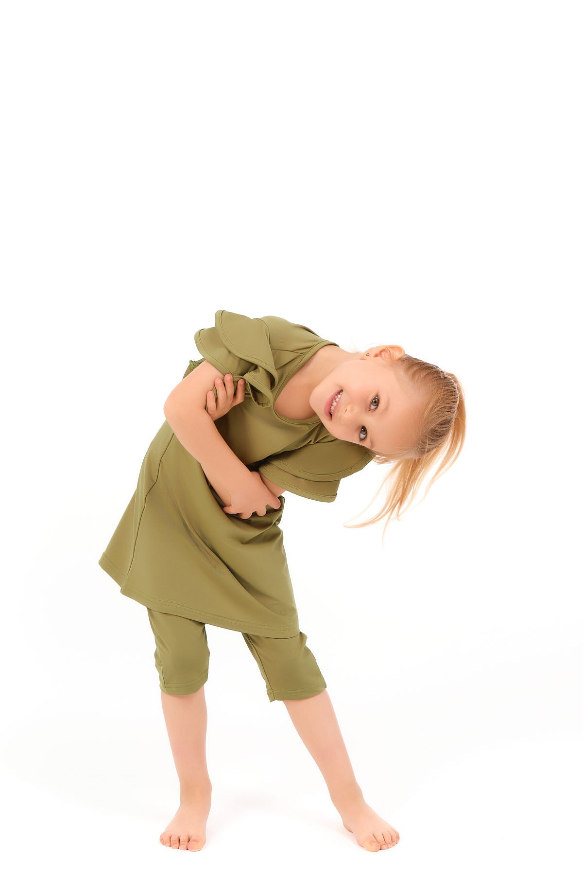 Modest Kids Swimwear Olive Green