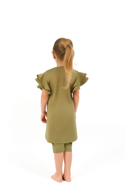 Modest Kids Swimwear Olive Green