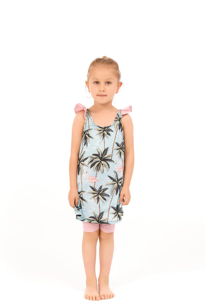 Modest Kids Swimwear Flamingo Print