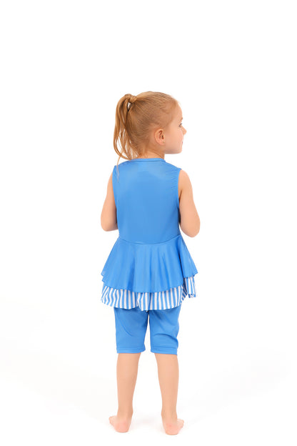 Modest Kids Swimwear Blue Striped