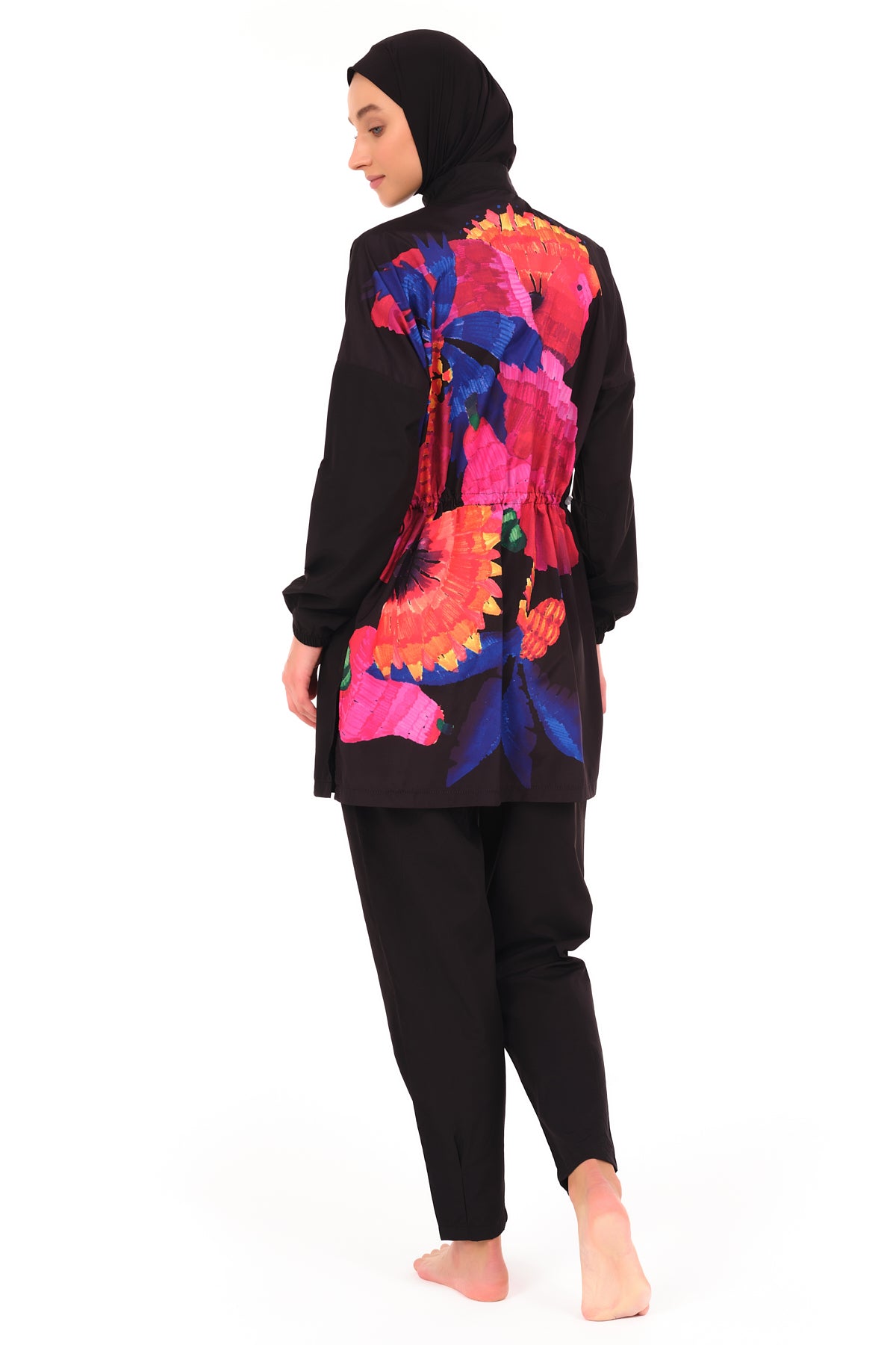 Vibrant Elegance in Motion Burkini
