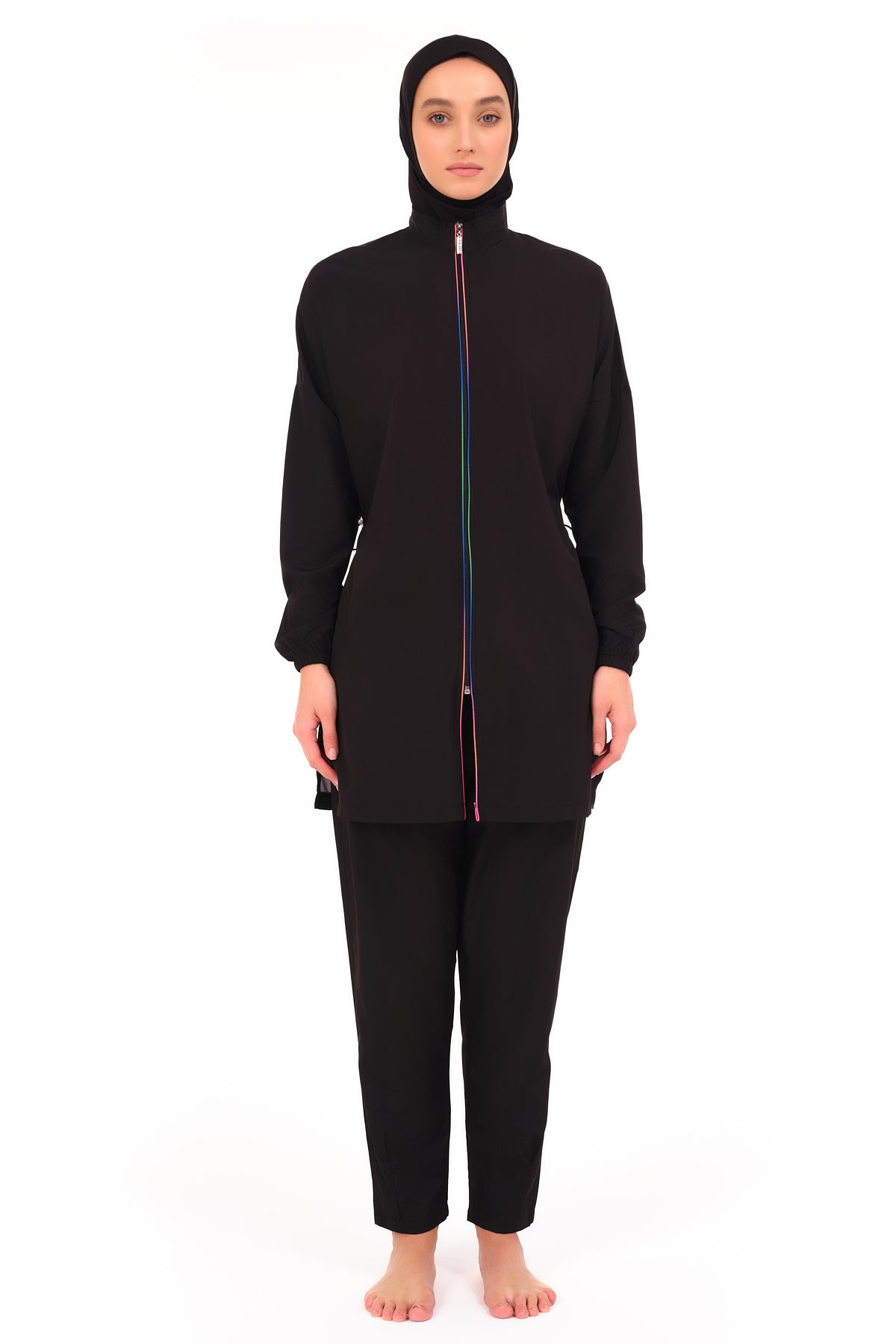 Vibrant Elegance in Motion Burkini