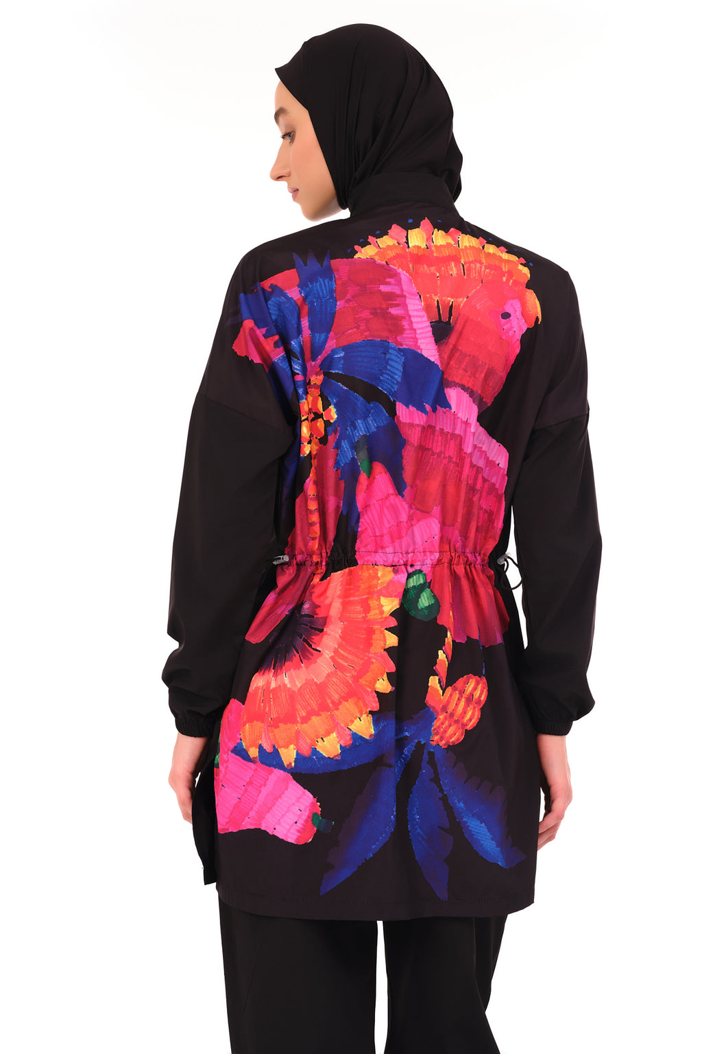 Vibrant Elegance in Motion Burkini