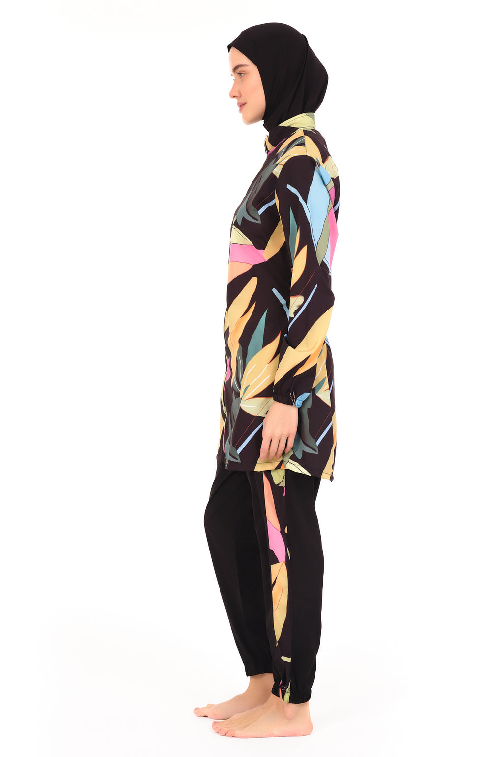 Parachute Fabric Vibrant Tropical  Burkini