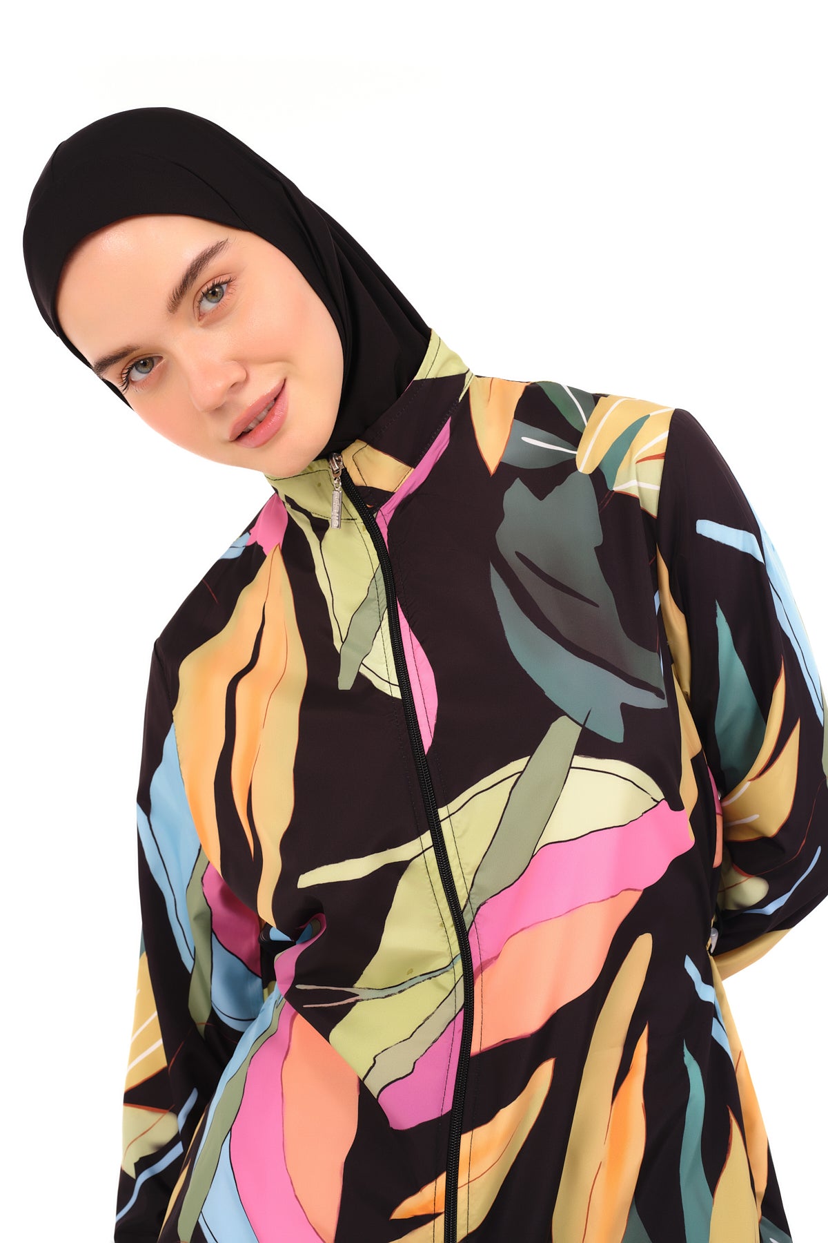 Parachute Fabric Vibrant Tropical  Burkini