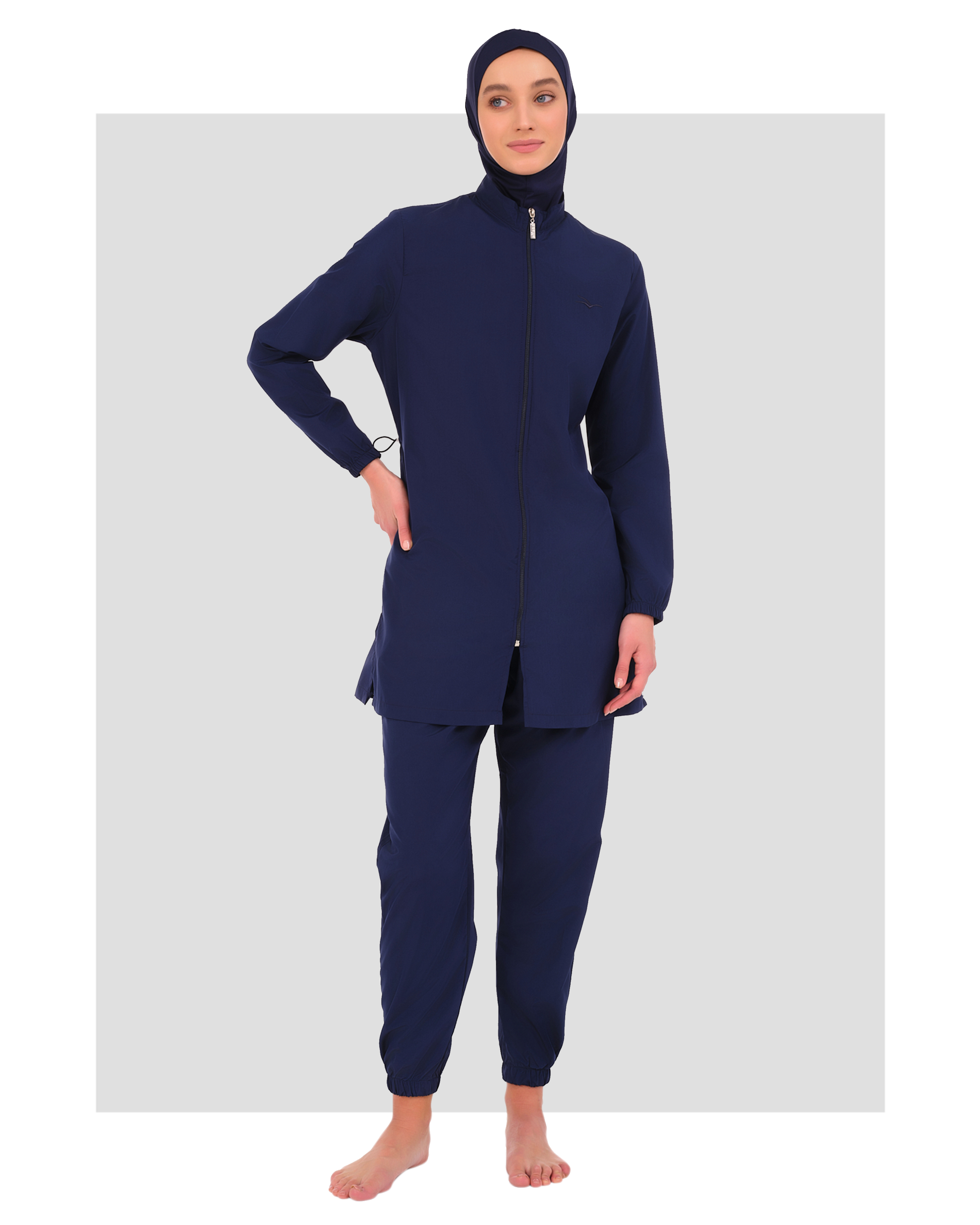 Classic Sporty Parachute Fabric Burkini