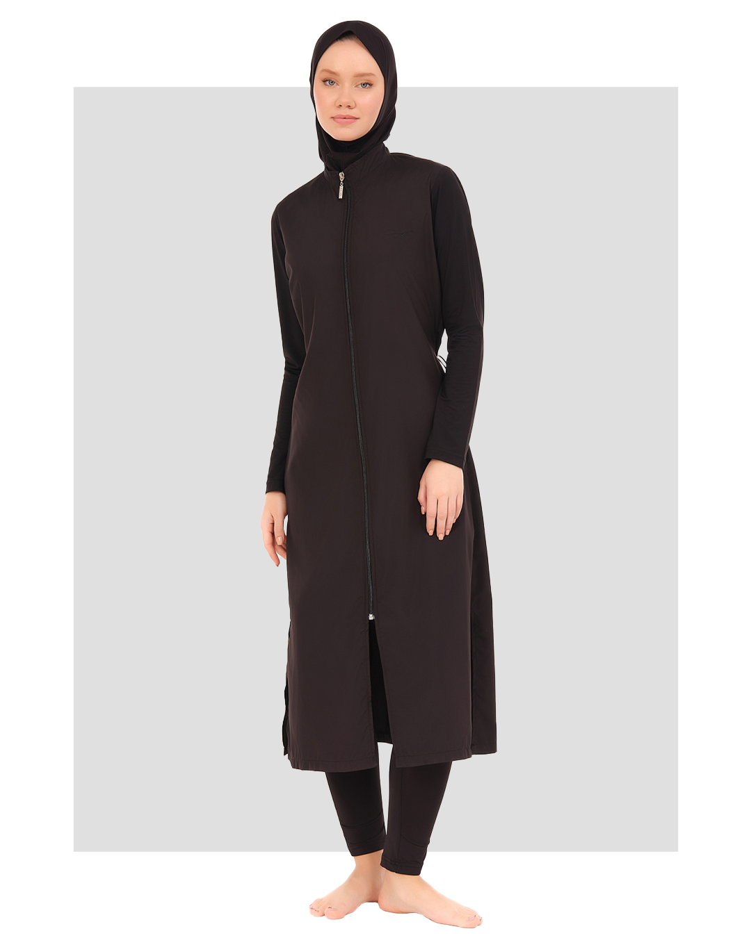 Modest Black Burkini Full-Length