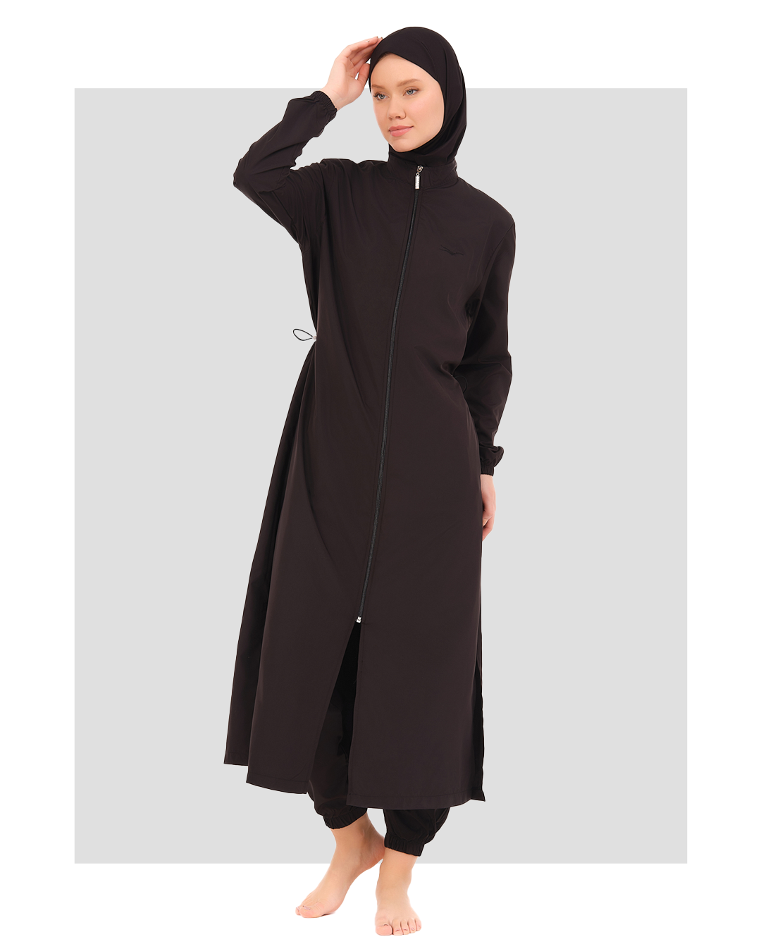 Modest Black Burkini Full-Length