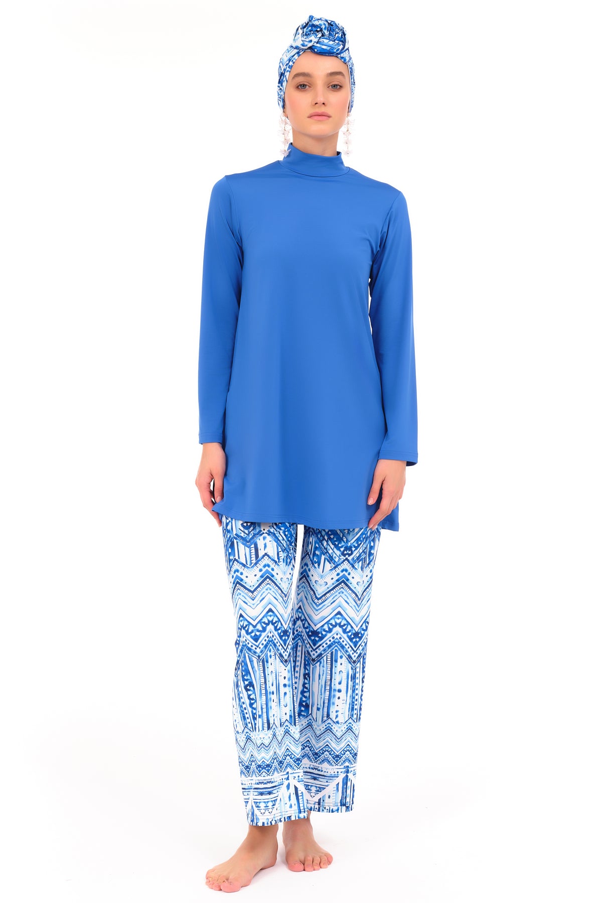 Lycra Fabric Printed Burkini Set