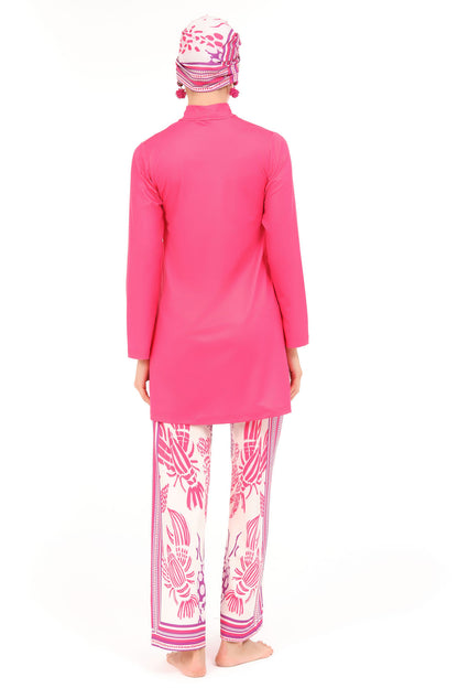 Lycra Fabric Printed Burkini & Kimono