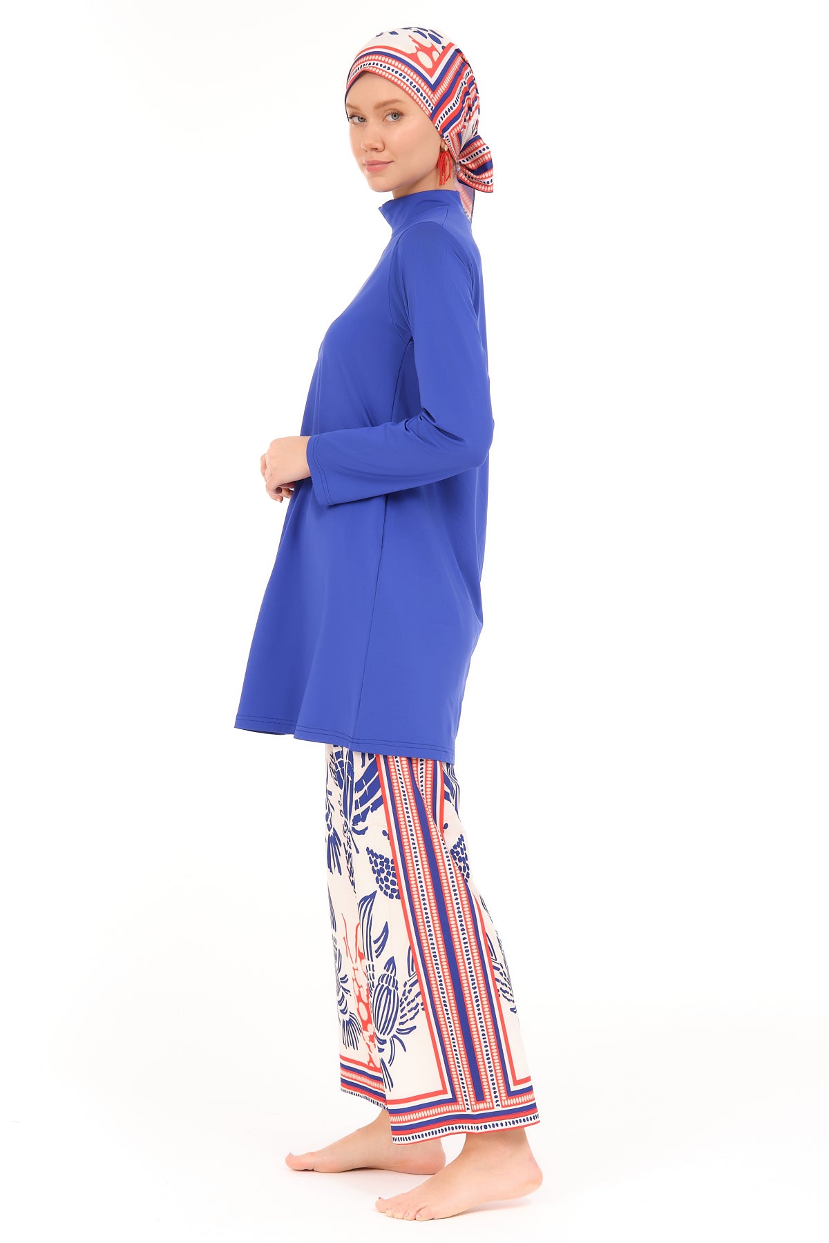 Lycra Fabric Printed Burkini & Kimono