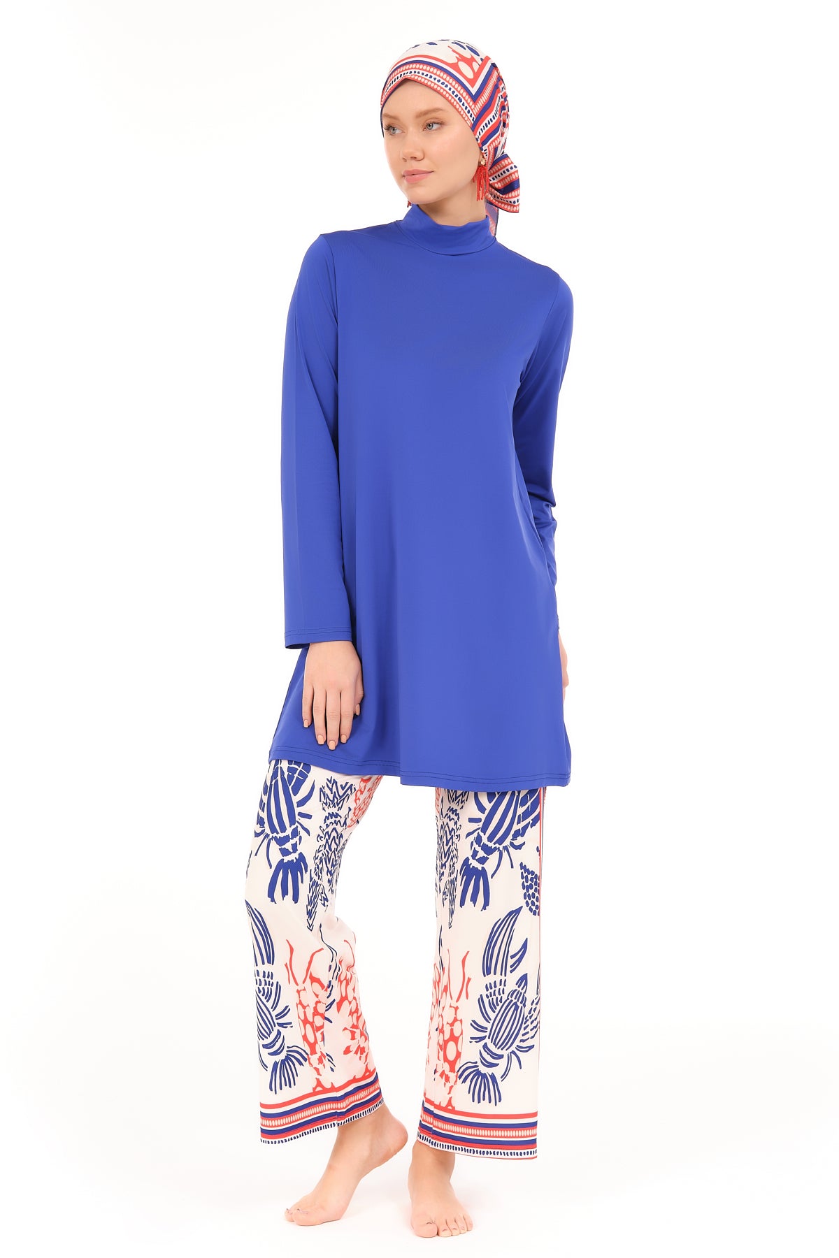 Lycra Fabric Printed Burkini & Kimono