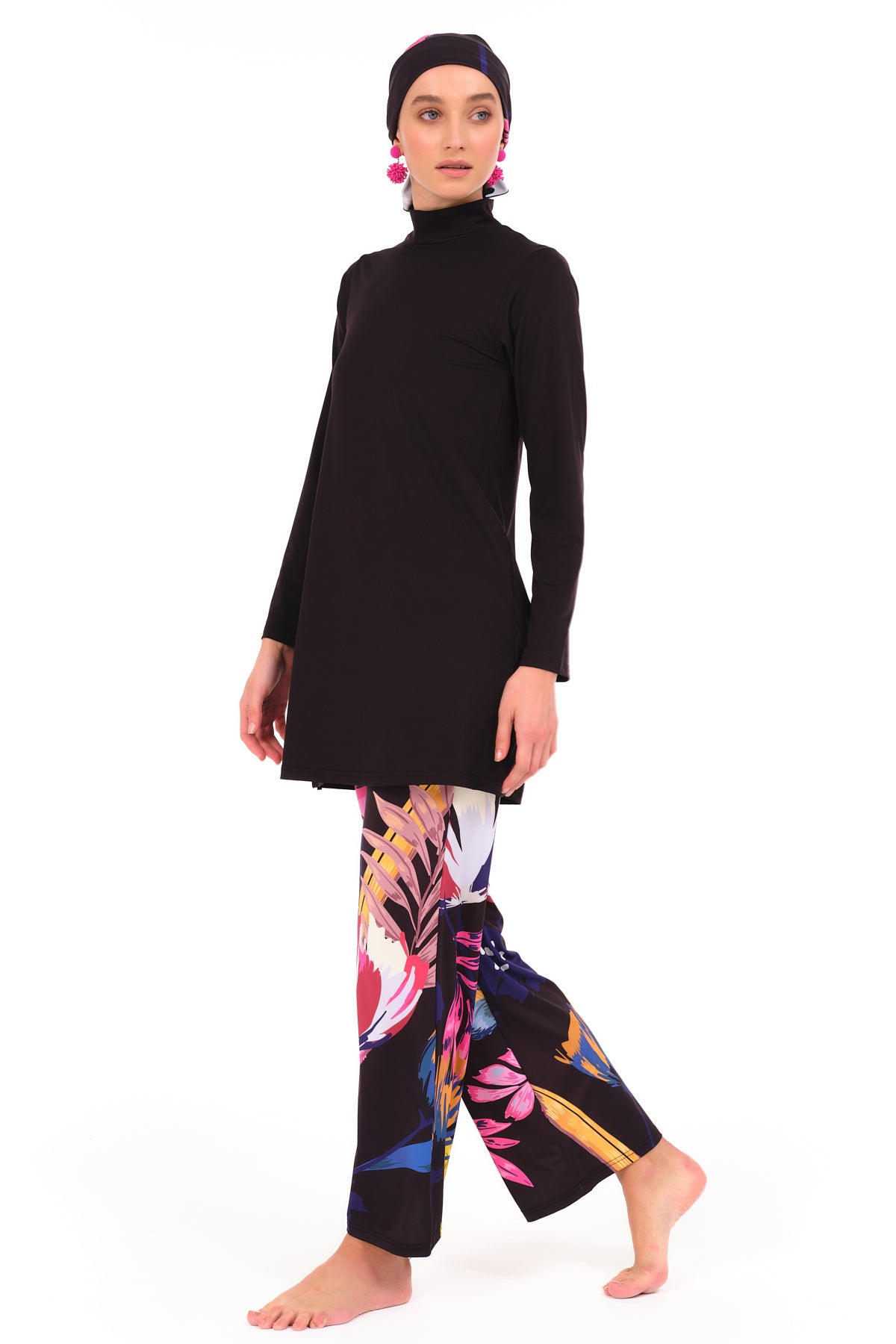 Lycra Fabric Printed Burkini Set