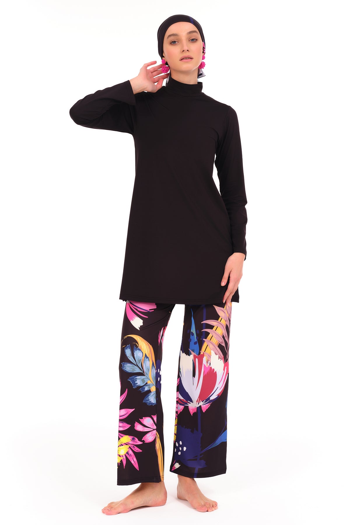 Lycra Fabric Printed Burkini Set