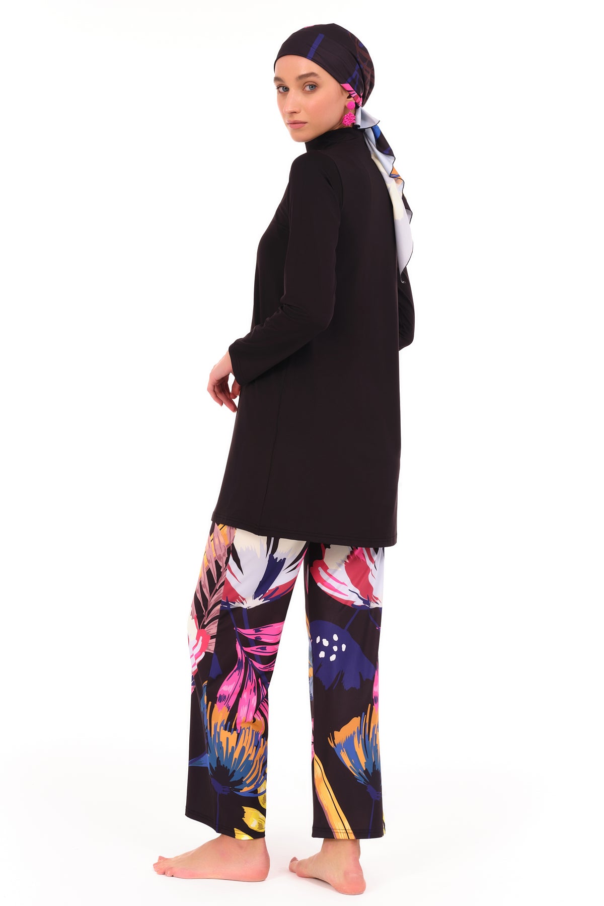 Lycra Fabric Printed Burkini Set