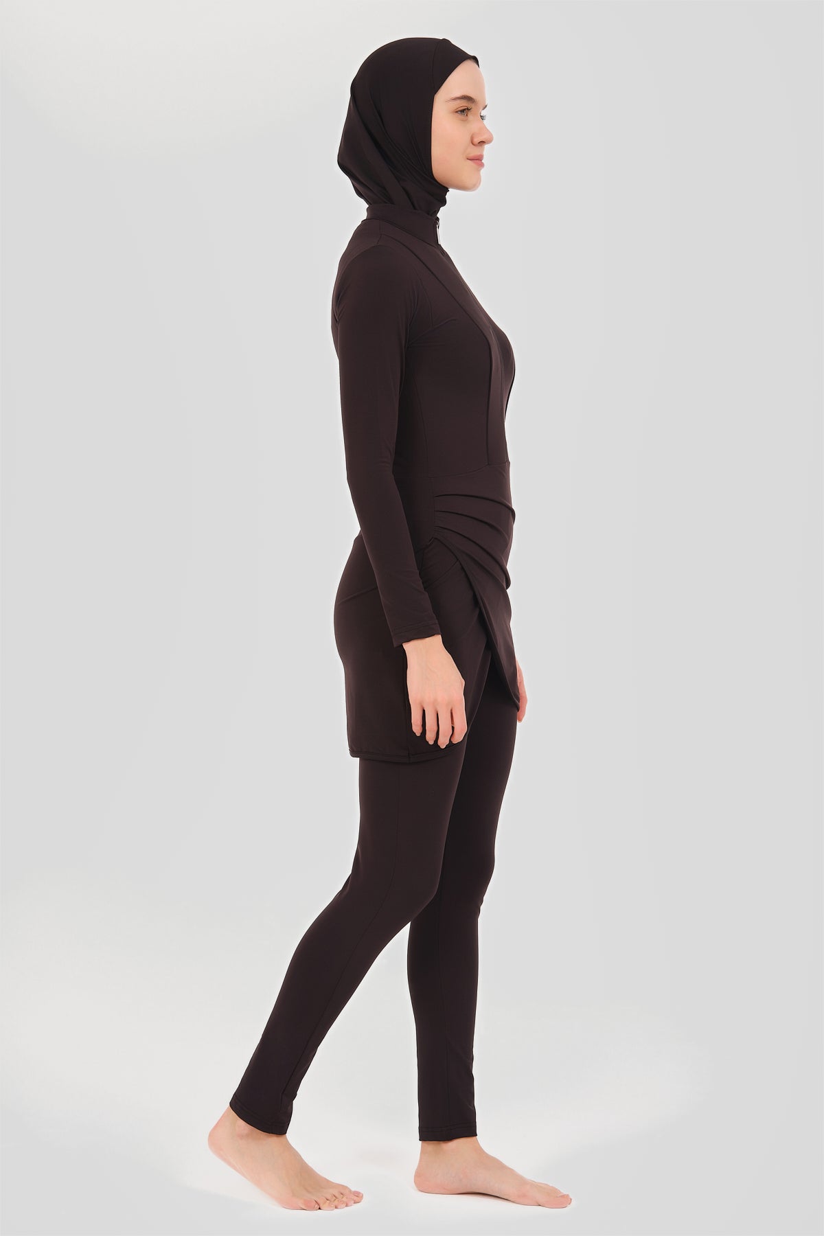 Elegant Modest Black Swimwear Burkini