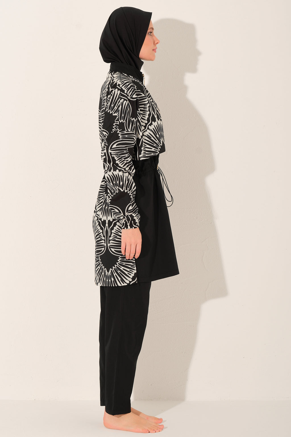 Full Set Black Modest Swimwear