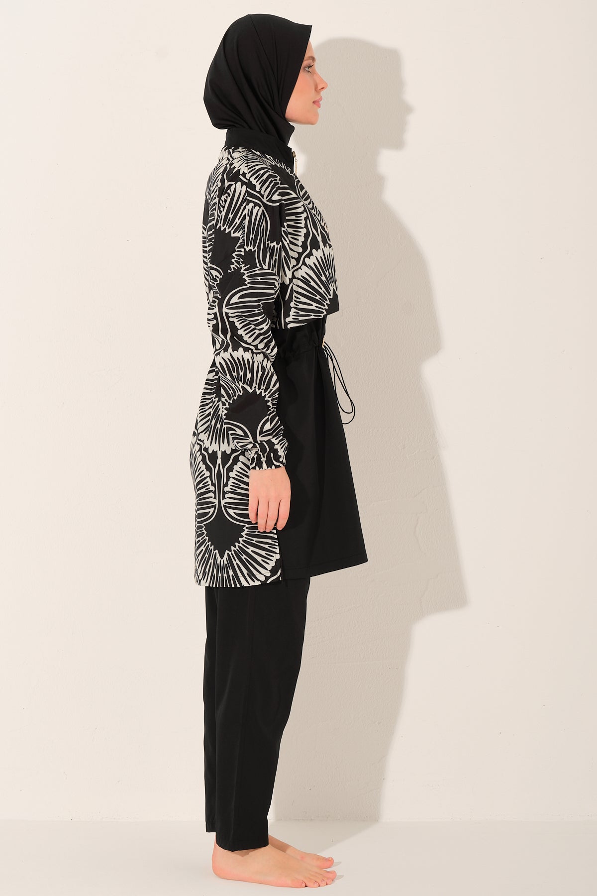 Full Set Black Modest Swimwear