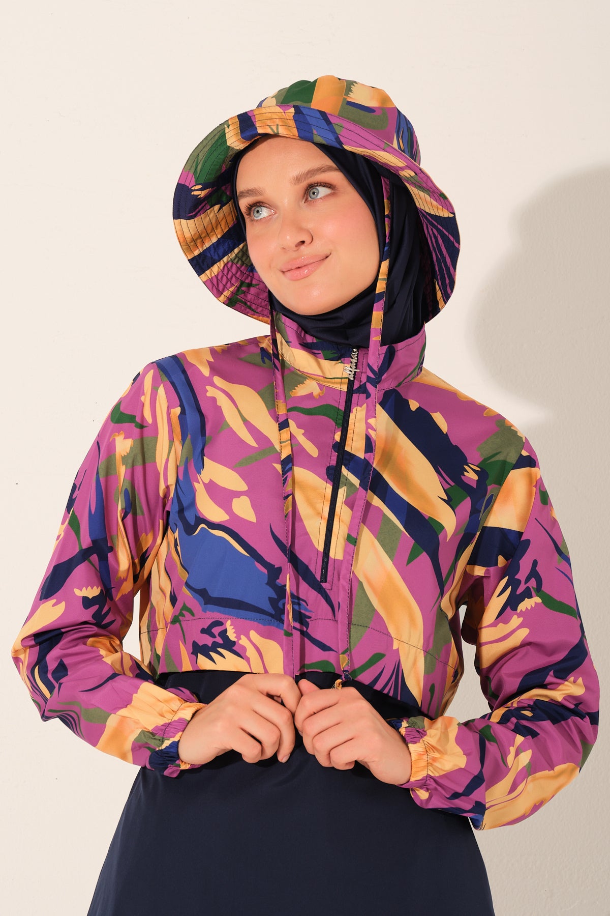 Multicolor Modest Swimwear Set
