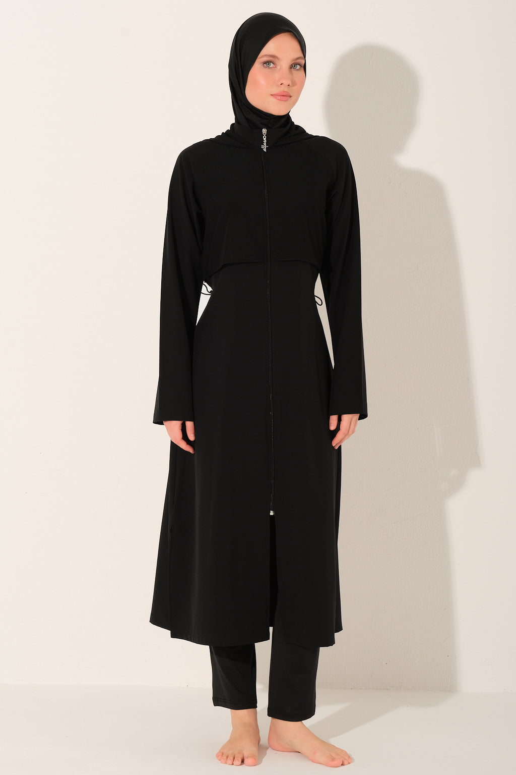 Black Modest Swimwear Set