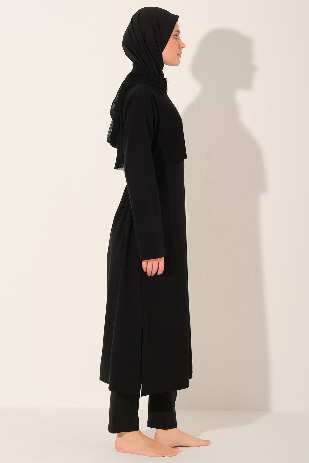 Black Modest Swimwear Set