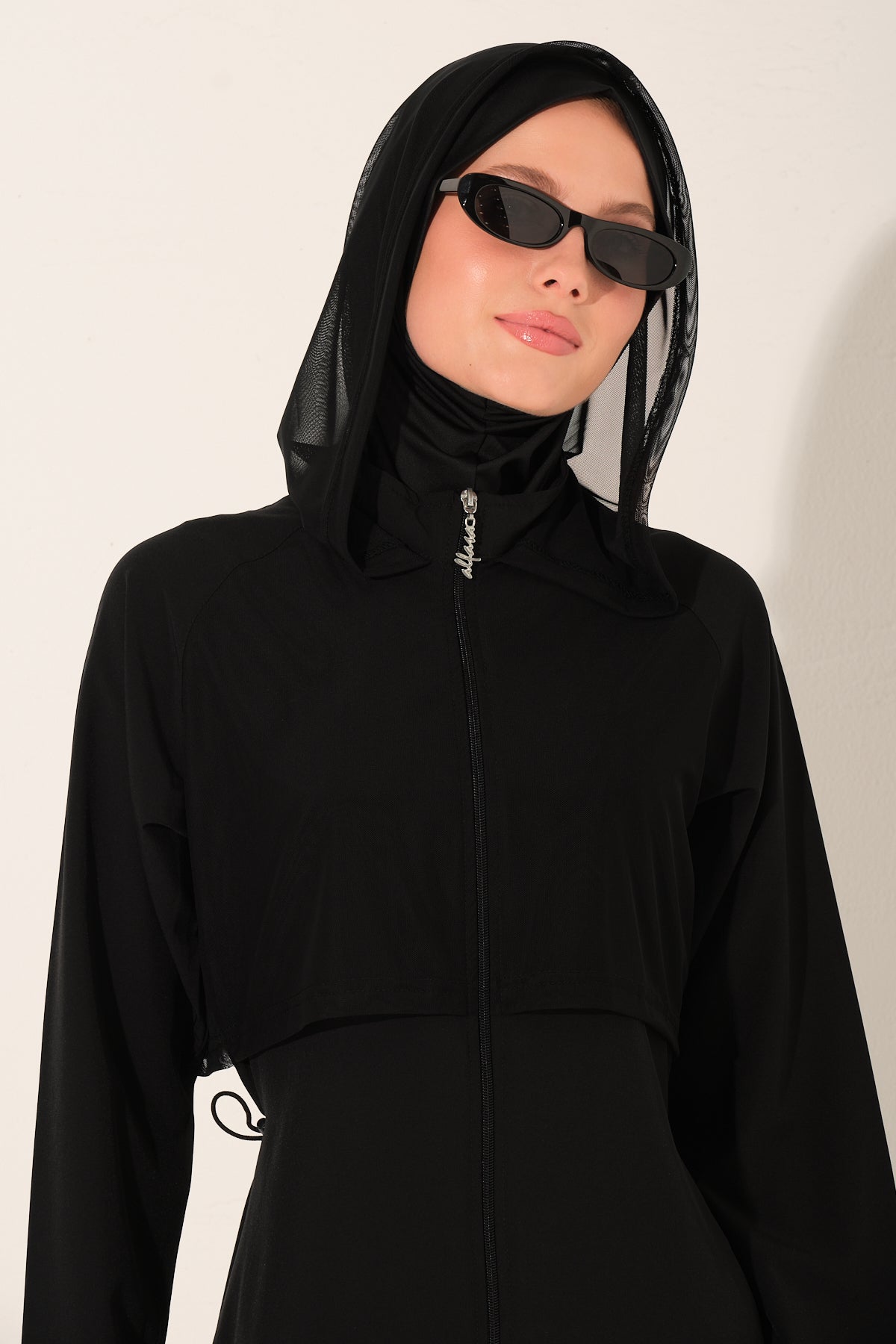 Black Modest Swimwear Set